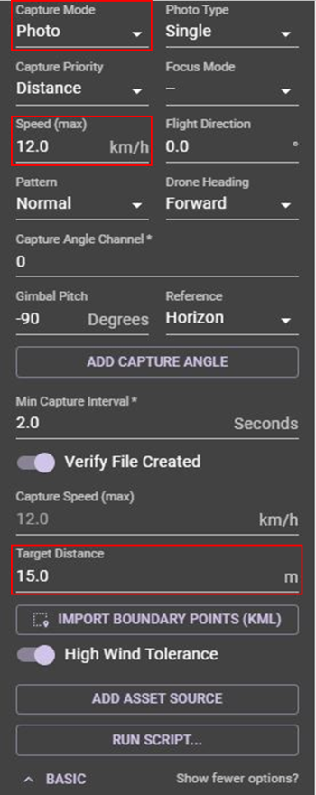 advanced Mapping Settings