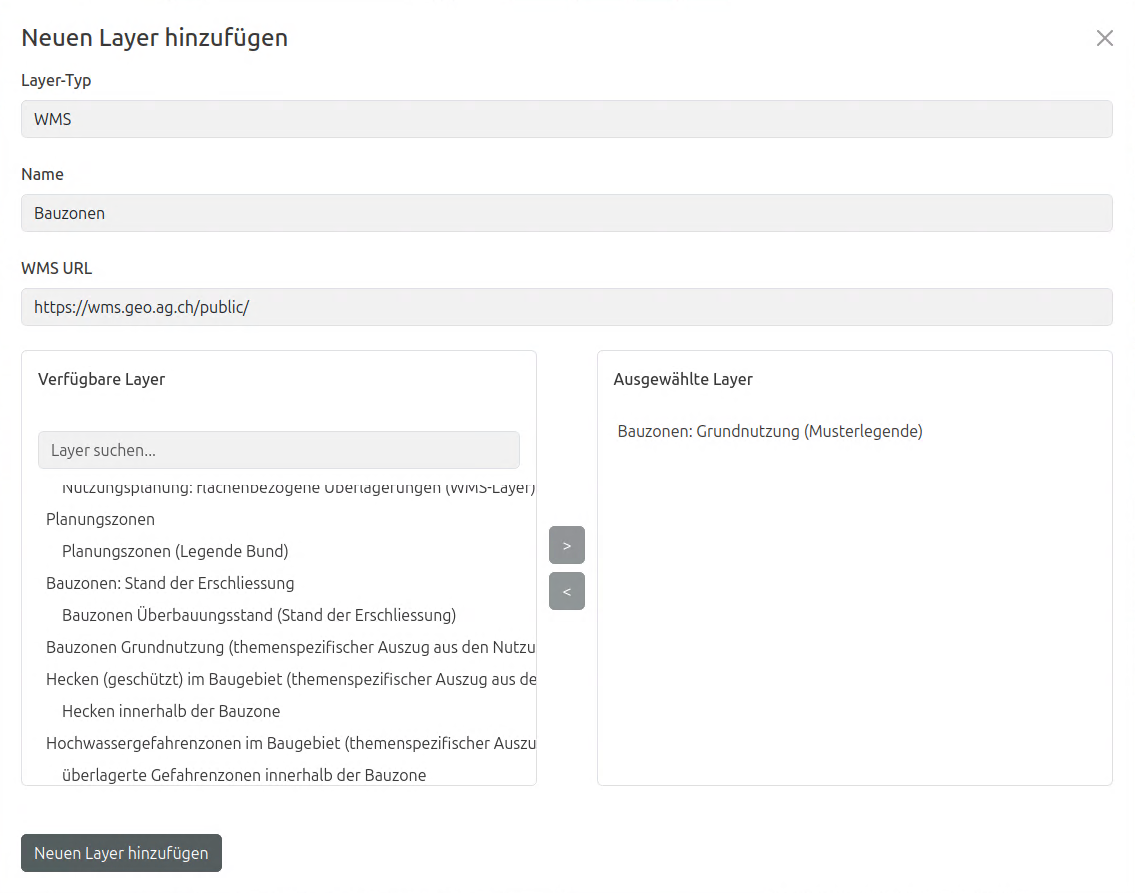 Layer hinzufuegen