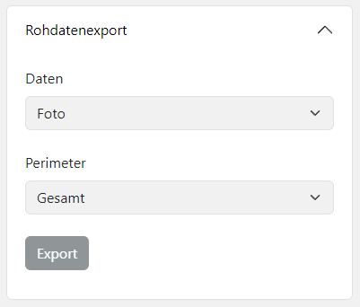 Rohdatenexport